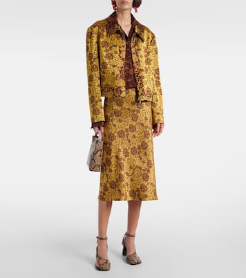 蛇纹效果皮革凉鞋 | Dries Van Noten
