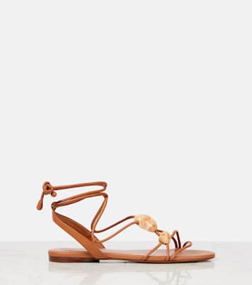 Gleam leather sandals | Zimmermann