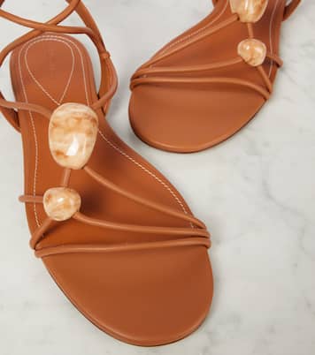 Gleam leather sandals | Zimmermann