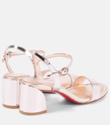 Sandales Miss Jane 55 en cuir métallisé | Christian Louboutin
