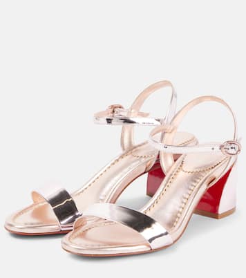 Sandales Miss Jane 55 en cuir métallisé | Christian Louboutin
