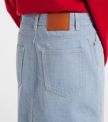 Falda midi de algodón | Tod's