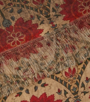Tormento fringed linen tablecloth  | The House of Lyria