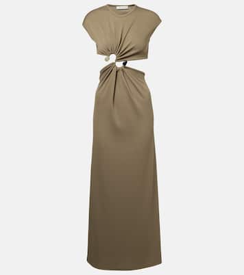 Vestido largo S-Buckle adornado | Christopher Esber