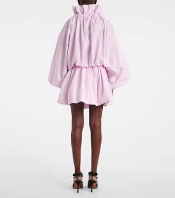 Iconic bow-detail ruffled cotton blouse | Patou