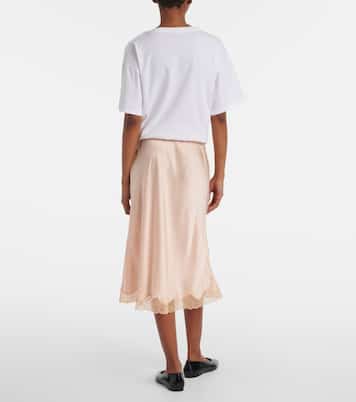 Falda midi Irene de seda | The Row