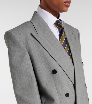 Double-breasted wool twill blazer | Saint Laurent