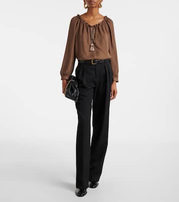 Carley silk georgette top | Nili Lotan