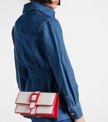 Maycap raffia-effect clutch | Manolo Blahnik