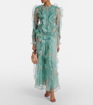 Robe longue Illuminate en soie | Zimmermann
