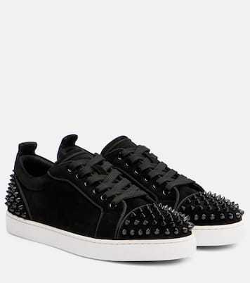 Baskets Louise Junior Spikes en daim | Christian Louboutin