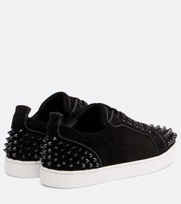 Baskets Louise Junior Spikes en daim | Christian Louboutin