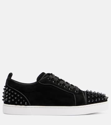 Baskets Louise Junior Spikes en daim | Christian Louboutin