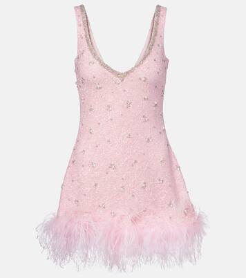 Coralina crystal-embellished minidress | Clio Peppiatt