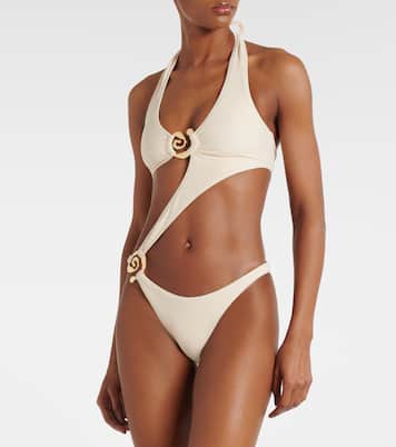 Halter Spiral cutout swimsuit | Same