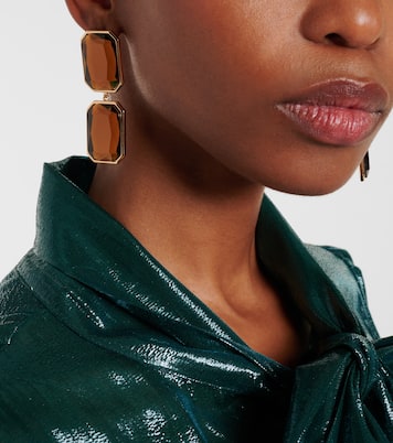 Boucles d’oreilles Amber en plaqué or | Self-Portrait