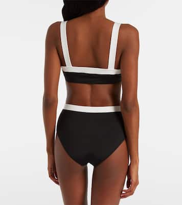 Devon high-rise bikini bottoms | Staud