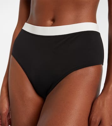 Devon high-rise bikini bottoms | Staud