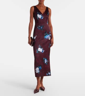 Floral duchesse cocktail dress | Erdem