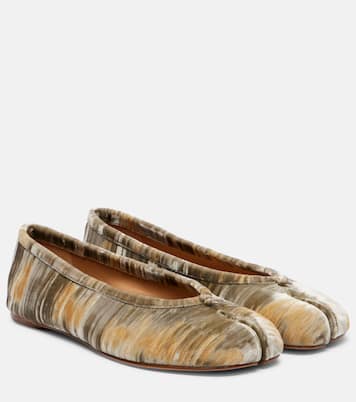 Tabi velvet ballerina flats  | Maison Margiela