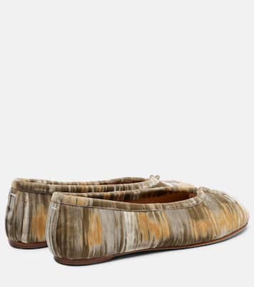 Tabi velvet ballerina flats  | Maison Margiela