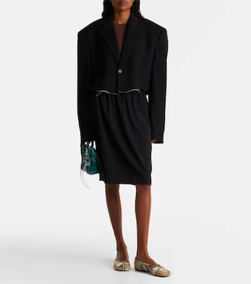 Tabi velvet ballerina flats  | Maison Margiela