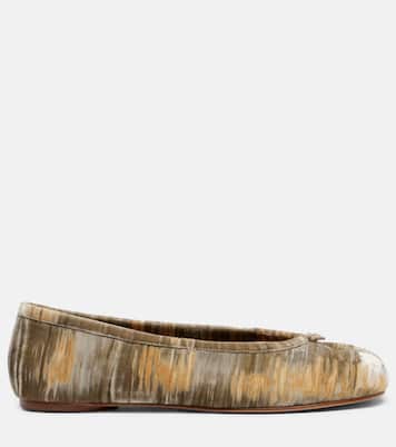 Tabi velvet ballerina flats  | Maison Margiela