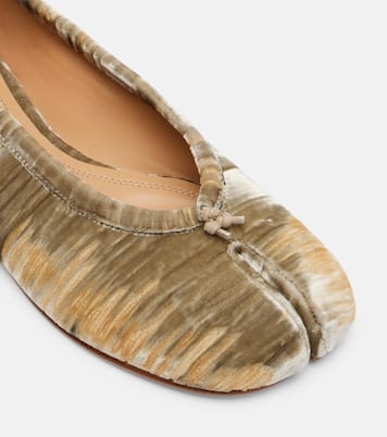 Tabi velvet ballerina flats  | Maison Margiela