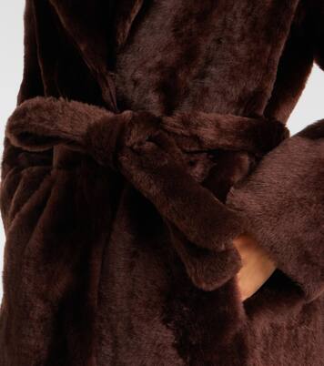Belted reversible shearling coat | Yves Salomon