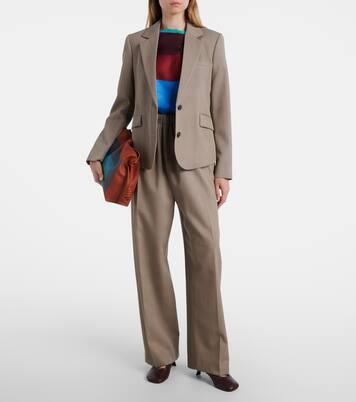Gathered wool blazer | Loewe