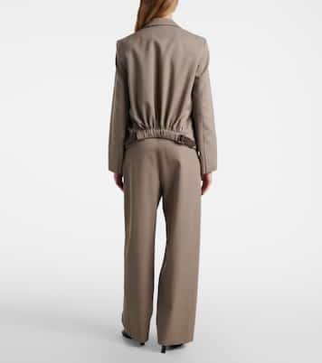 Gathered wool blazer | Loewe
