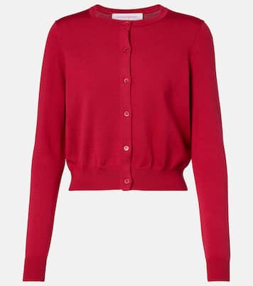 Cropped-Cardigan aus Seide und Baumwolle | Carolina Herrera