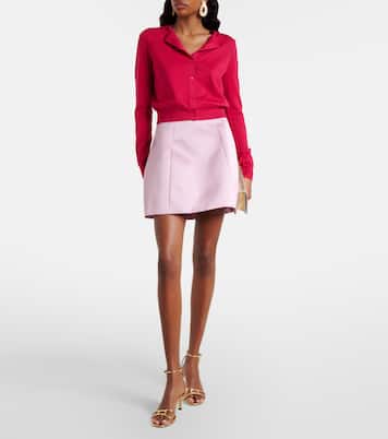 Cropped-Cardigan aus Seide und Baumwolle | Carolina Herrera