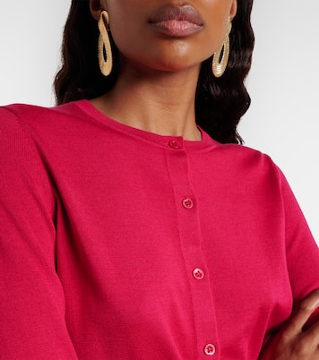 Cropped-Cardigan aus Seide und Baumwolle | Carolina Herrera