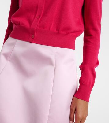 Cropped-Cardigan aus Seide und Baumwolle | Carolina Herrera