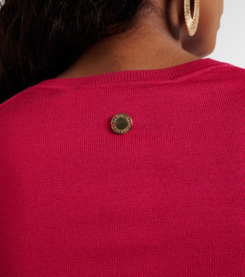 Cropped-Cardigan aus Seide und Baumwolle | Carolina Herrera