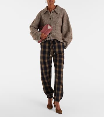 Checked cotton sweatpants | The Attico
