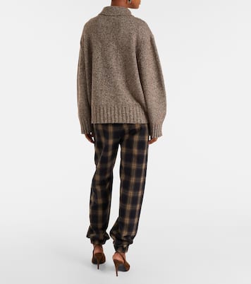 Checked cotton sweatpants | The Attico