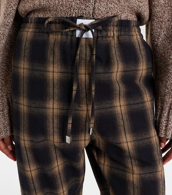 Checked cotton sweatpants | The Attico
