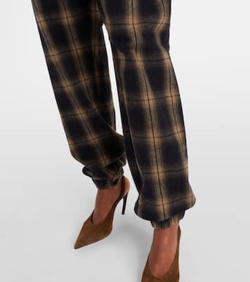 Checked cotton sweatpants | The Attico