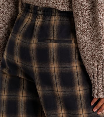 Checked cotton sweatpants | The Attico