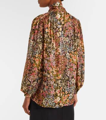 Floral silk blouse  | Valentino