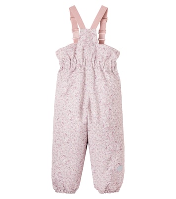 Sal floral ski overall | Wheat
