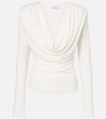 Draped jersey top | Wardrobe.NYC