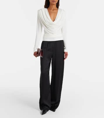Draped jersey top | Wardrobe.NYC