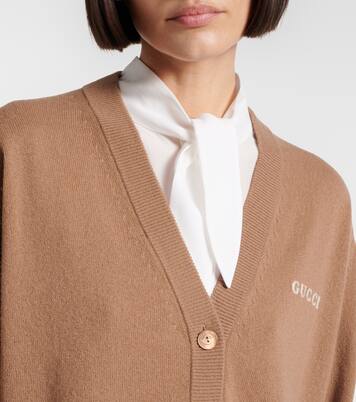 Logo cashmere cardigan | Gucci