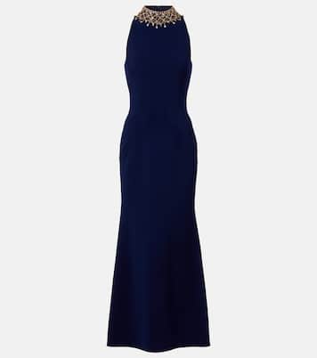 Robe longue Pechora à cristaux | Jenny Packham