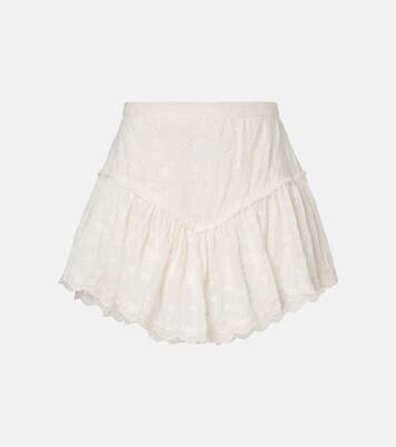 Zoelia embroidered cotton and silk shorts | Isabel Marant