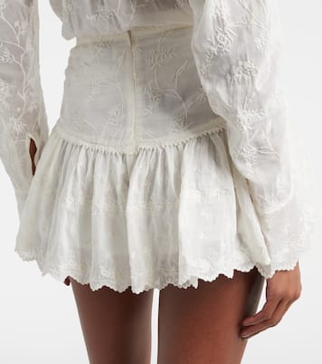 Zoelia embroidered cotton and silk shorts | Isabel Marant
