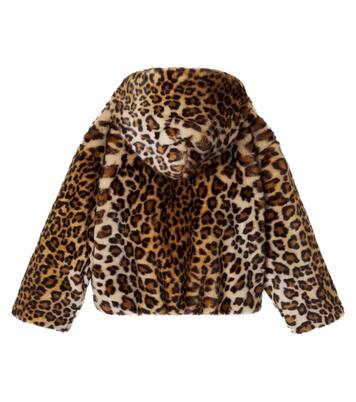 Leopard-print hooded jacket | Dolce&Gabbana Kids